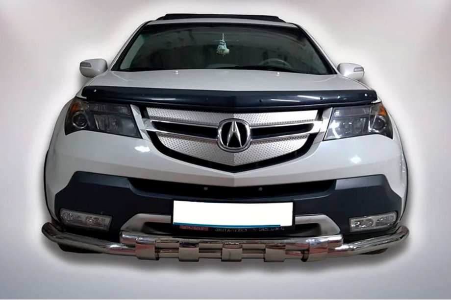 Acura MDX 2007-2013 гг. Передняя Защита B1-47 (Нержавейка) Фото 3
