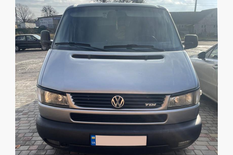 Volkswagen T4 Transporter 1990-2003 гг. Реснички на Фары Косой Капот (2 шт) Черный Матовый Фото 3