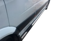 Mercedes Sprinter W907/W910 2018- гг. Боковые трубы (2 шт., нержавейка) фото 2