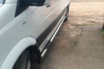 Mercedes Sprinter W907/W910 2018- гг. Боковые трубы (2 шт., нержавейка) фото 3