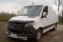 Mercedes Sprinter W907/W910 2018- гг. Хром Накладки на Решетку (5 шт, Нержавеющая Сталь) OmsaLine - Итальянская Нержавейка фото 5