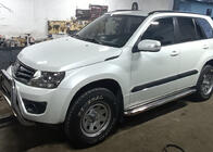 Suzuki Grand Vitara 2005-2017 гг. Боковые Подножки Premium (2 шт, Нержавейка) 60 мм фото 3