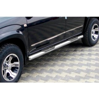 Боковые трубы для стандартной базы (2 шт, нержавейка) Toyota Rav 4 2006-2013 гг. фото 1
