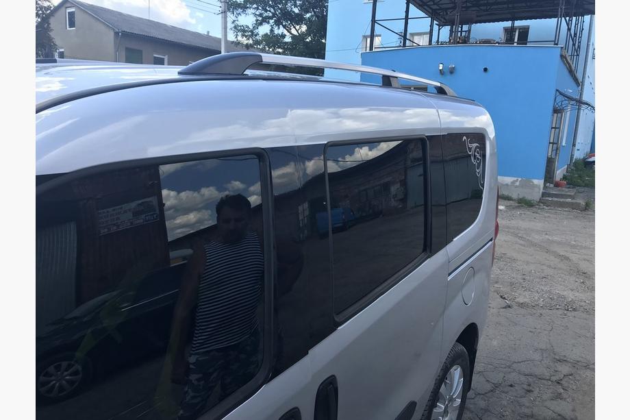 Fiat Doblo II 2010-2022 гг. Распродажа!!! Рейлинги Серый Металлик Макси база Фото 7