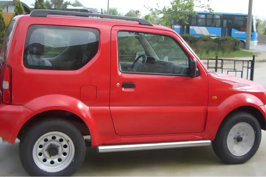 Suzuki Jimny 1998-2018 гг. Боковые трубы (2 шт., нержавейка) Фото 1