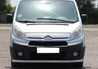 Citroen Jumpy 2007–2017 гг. Передняя защита ST008 (нержавейка) фото 1