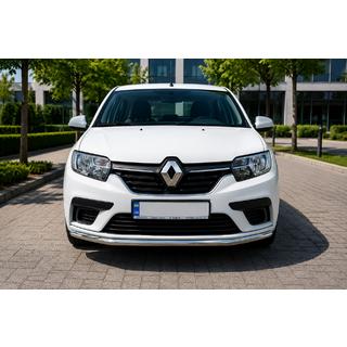 Передняя защита ST008 (нержавейка) Renault Sandero 2013-2022 гг. фото 3