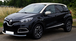 Renault Captur 2013-2019 гг. Передняя защита ST008 (нержавейка) фото 1