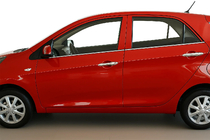 Kia Picanto 2011-2016 гг. Окантовка окон нержавейка (4 шт) фото 1