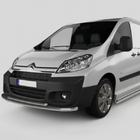 Citroen Jumpy 2007–2017 гг. Передняя защита ST014 (нержавейка) фото 1