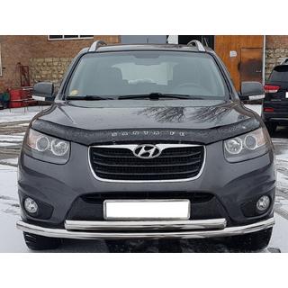 Передняя защита ST014 (нержавейка) Hyundai Santa Fe 2 2006-2012 гг. фото 1