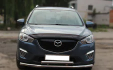 Mazda CX-5 2012-2017 гг. Передняя защита ST014 (нержавейка) фото 1