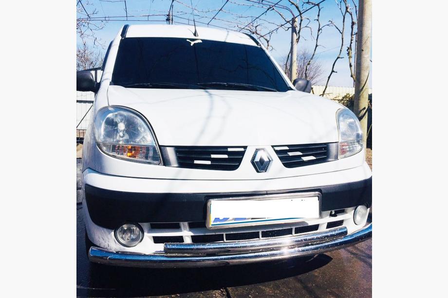 Renault Kangoo 1998-2008 гг. Передняя защита ST014 (нержавейка) Image