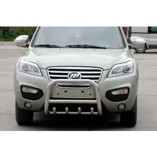 Кенгурятник QT006 (нерж. сталь) Lifan X60 2011- гг. фото 1