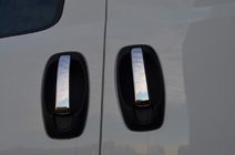 Opel Combo 2012-2018 гг. Хромированные Накладки на Ручки (4 шт., Нержавейка) фото 3