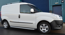 Opel Combo 2012-2018 гг. Дверные Молдинги Нержавеющая Сталь (4 шт) OmsaLine - Итальянская Нержавейка фото 1