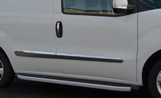 Opel Combo 2012-2018 гг. Дверные Молдинги Нержавеющая Сталь (4 шт) OmsaLine - Итальянская Нержавейка фото 2