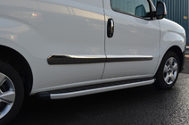 Opel Combo 2012-2018 гг. Дверные Молдинги Нержавеющая Сталь (4 шт) OmsaLine - Итальянская Нержавейка фото 3