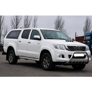 Кенгурятник WT003 (нержавейка) Toyota Hilux 2006-2015 гг. фото 3