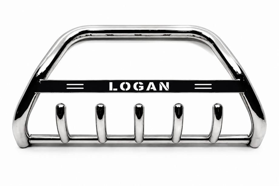 Dacia Logan MCV 2013-2020 гг. Кенгурятник WT004 Нержавейка Image