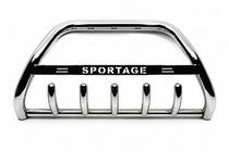 Kia Sportage 2004-2010 гг. Кенгурятник WT004 Нержавейка фото 1