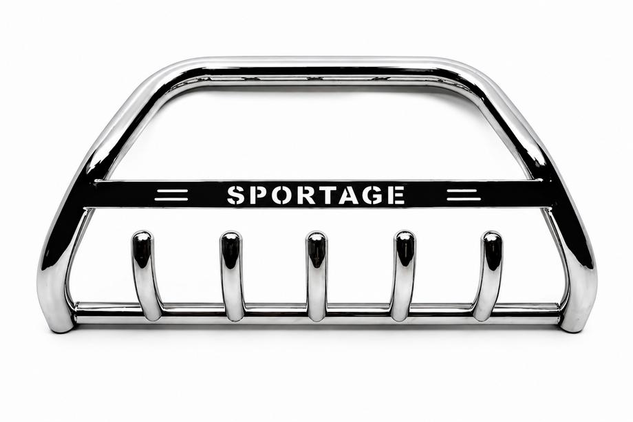 Kia Sportage 2004-2010 гг. Кенгурятник WT004 Нержавейка Image