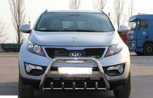 Kia Sportage 2010-2015 гг. Кенгурятник WT004 Нержавейка фото 1