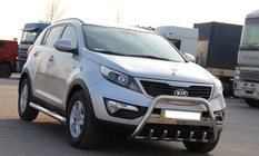 Kia Sportage 2010-2015 гг. Кенгурятник WT004 Нержавейка фото 2