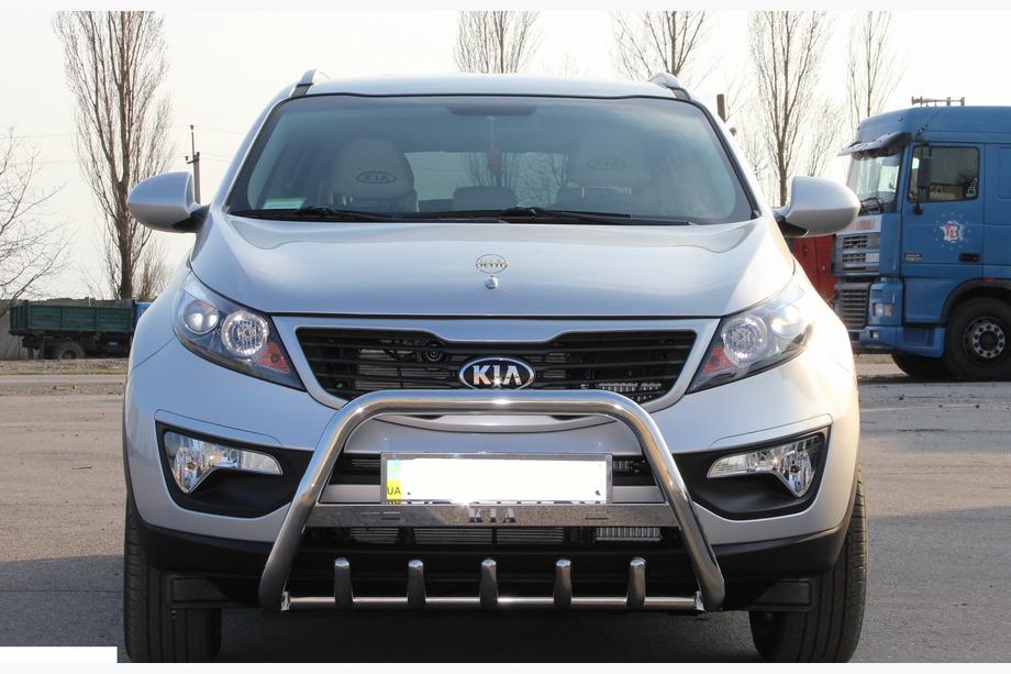 Kia Sportage 2010-2015 гг. Кенгурятник WT004 Нержавейка Image