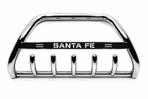 Hyundai Santa Fe 3 2012-2018 гг. Кенгурятник WT004 Нержавейка фото 1