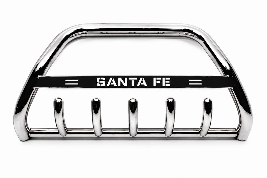 Hyundai Santa Fe 3 2012-2018 гг. Кенгурятник WT004 Нержавейка Image