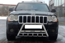 Jeep Grand Cherokee WK 2004-2010 гг. Кенгурятник WT004 Нержавейка фото 1