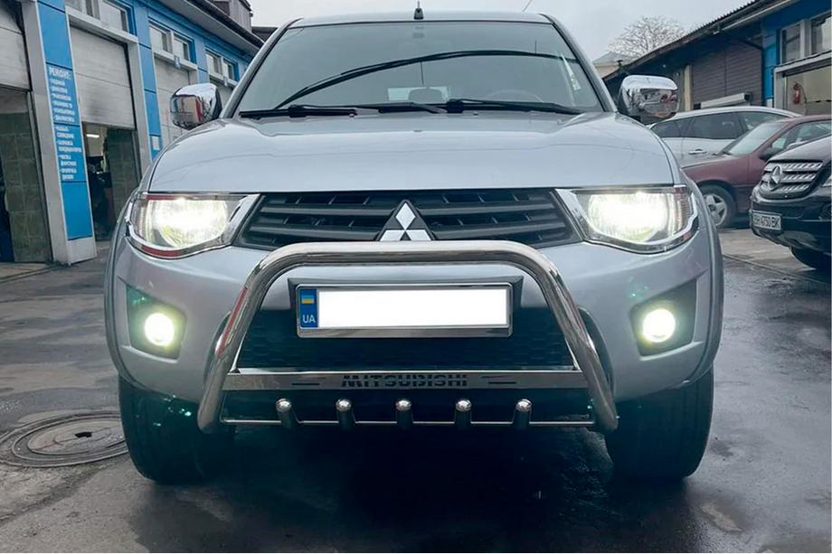 Mitsubishi L200 2006-2015 гг. Кенгурятник WT004 Нержавейка Image