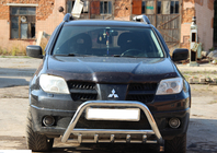 Mitsubishi Outlander 2001-2006 гг. Кенгурятник WT003 (нержавейка) фото 1