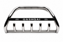 Nissan Qashqai 2010-2014 гг. Кенгурятник WT004 Нержавейка фото 2