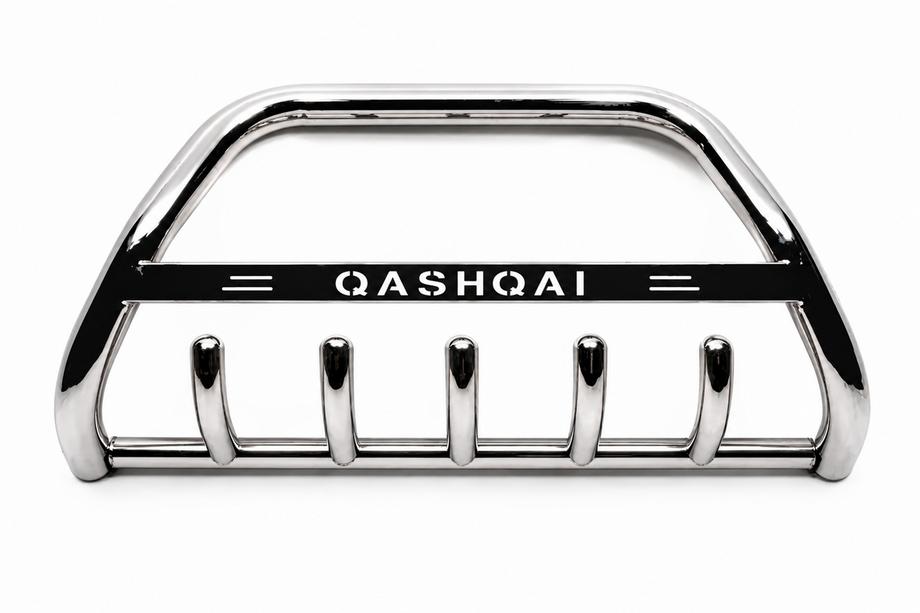 Nissan Qashqai 2014-2021 гг. Кенгурятник WT004 Нержавейка Фото 1