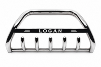 Renault Logan MCV 2013-2022 гг. Кенгурятник WT004 Нержавейка фото 1