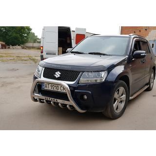 Suzuki Grand Vitara 2005-2014 гг. Кенгурятник WT004 (нерж)