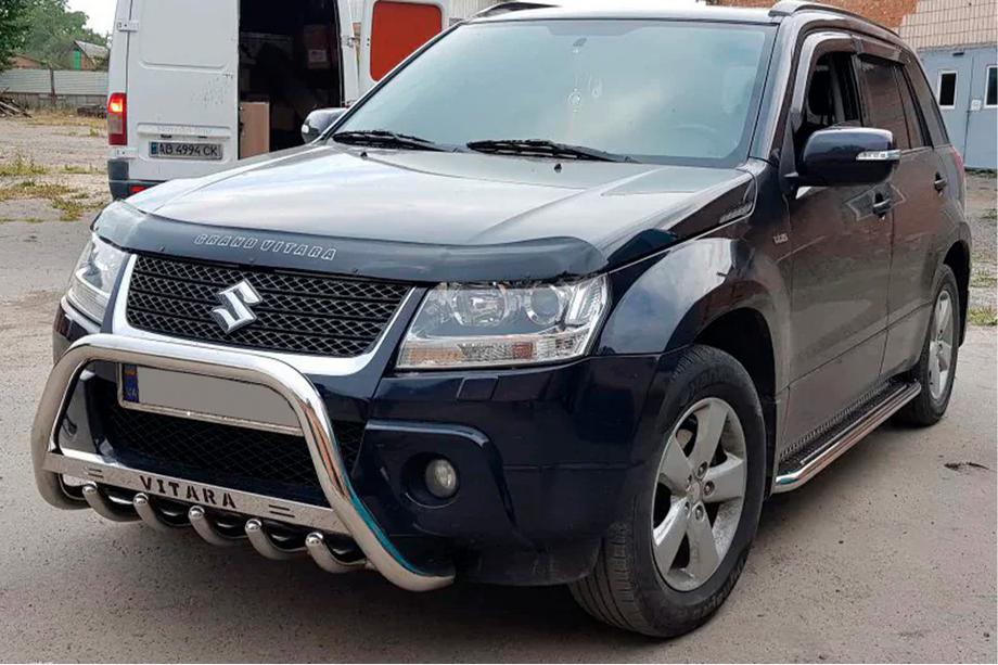 Suzuki Grand Vitara 2005-2017 гг. Кенгурятник WT004 Нержавейка Фото 2