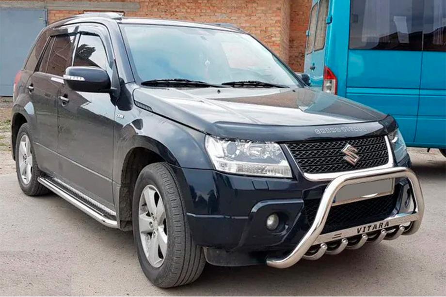 Suzuki Grand Vitara 2005-2017 гг. Кенгурятник WT004 Нержавейка Фото 3