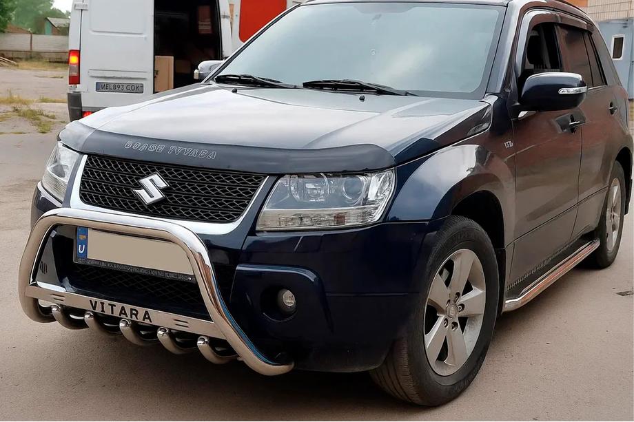 Suzuki Grand Vitara 2005-2017 гг. Кенгурятник WT004 Нержавейка Фото 4