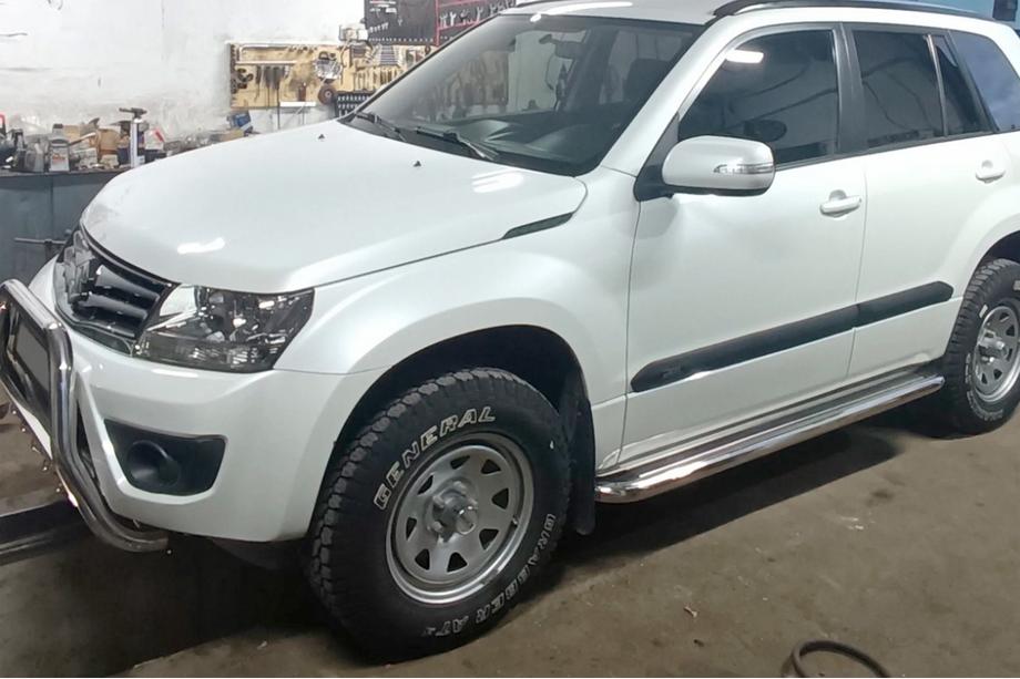 Suzuki Grand Vitara 2005-2017 гг. Кенгурятник WT004 Нержавейка Фото 8