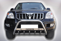 Toyota Land Cruiser Prado 120 2002-2009 гг. Кенгурятник WT004 Нержавейка фото 1