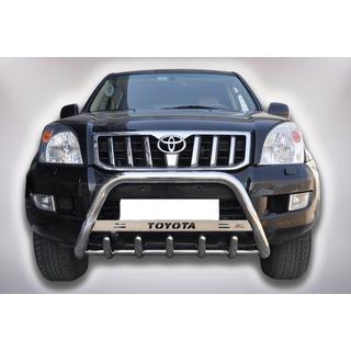 Кенгурятник WT004 Нержавейка Toyota Land Cruiser Prado 120 2002-2009 гг. фото 1