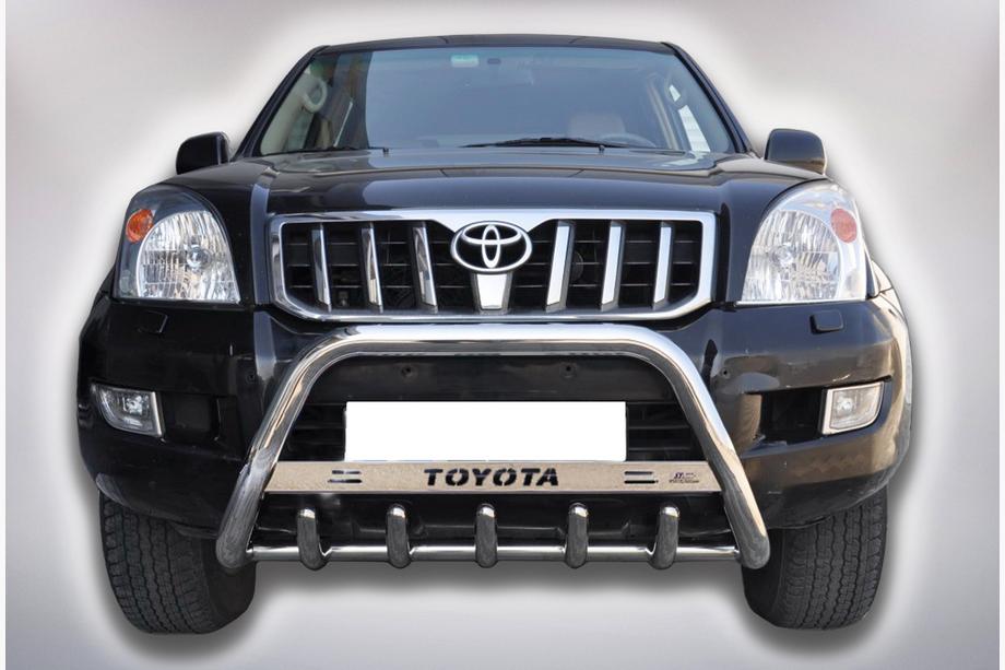 Toyota Land Cruiser Prado 120 2002-2009 гг. Кенгурятник WT004 Нержавейка Image