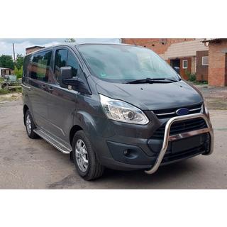 Кенгурятник WT006 (нержавейка) Ford Custom 2013-2022 гг. фото 1