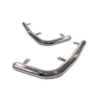Задние уголки AK003 (2 шт., нержавейка) Peugeot Expert 1995-2007 гг.