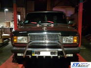 ВАЗ 2107 1982-2012 гг. Передняя защита WT003 (42мм, нержавейка) фото 2