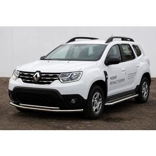 Передняя защита F3-10 (нержавейка) Dacia Duster 2018-2024 гг. фото 1