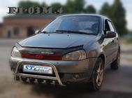 Lada Kalina 2004-2011 гг. Кенгурятник WT003 (60 мм, нержавейка) фото 3